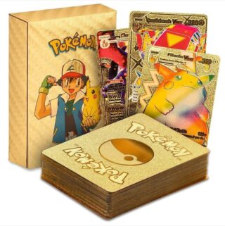 Pokemon Golden Cards 55 Pcs – Gold Foil Waterproof Trading and Collectible Cards